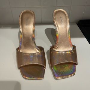 Champagne Iridescent Heels
